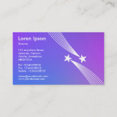 Shooting Stars - Weichzeichner Visitenkarte (Rückseite)