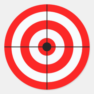 Shooting-Targets Hochsichtbarkeits-Farbige Helle Runder Aufkleber