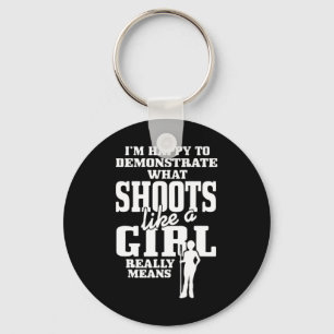 Shoots like a Girl - Billiards Pool Shooter Schlüsselanhänger