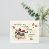 Shop bis du abgehst! postkarte (Stehend Vorderseite)