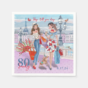 Shop 'bis Sie 80. Geburtstagsparty fallen lassen Serviette