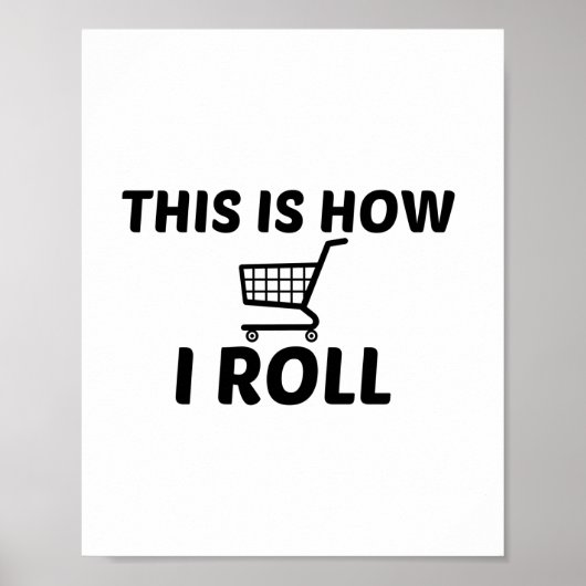 SHOP CART ROLLE POSTER (Vorne)