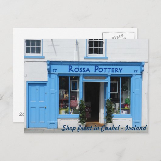 Shop fron in Cashel - Irland Postkarte (Vorne/Hinten)