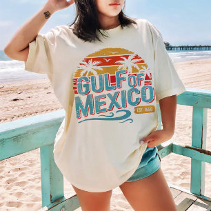 Shop Golf von Mexiko Est 1550 Retro Vintage Strand T-Shirt
