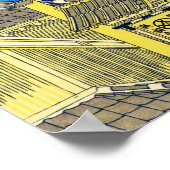 Shop in Suruga Hokusai Ukiyo-e Japanese Art Poster (Ecke)