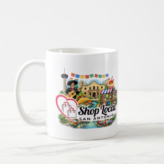 Shop Local San Antonio Mug Kaffeetasse (Links)