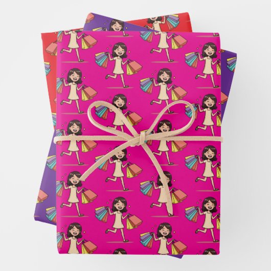 Shop Mode shopping lover Geschenkpapier Set (Beispiel)