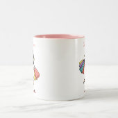 Shop Mode shopping lover Zweifarbige Tasse (Mittel)