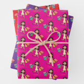 Shop-Modus Shoppingliebhaber Geschenkpapier Set (Beispiel)