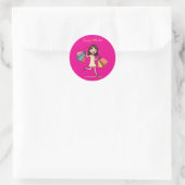 Shop-Modus Shoppingliebhaber Runder Aufkleber (Tasche)