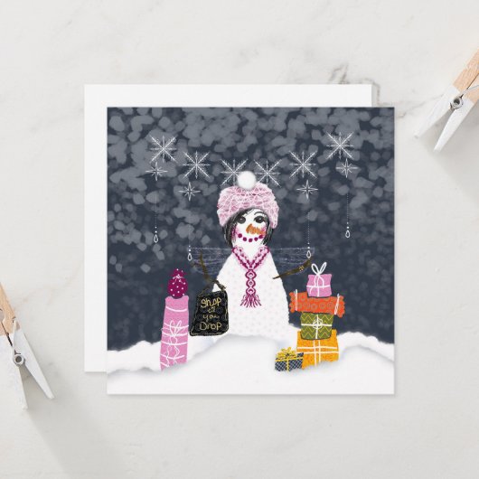 Shop N Drop Holiday Card Karte (Vorderseite/Rückseite Beispiel)