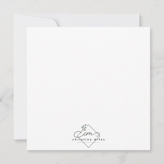 Shop N Drop Holiday Card Karte (Rückseite)