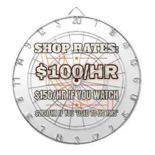 Shop-Tarif 100$/Std. — Dartboard Dartscheibe