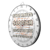 Shop-Tarif 100$/Std. — Dartboard Dartscheibe (Vorderseite rechts)