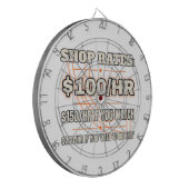 Shop-Tarif 100$/Std. — Dartboard Dartscheibe (Vorderseite Links)