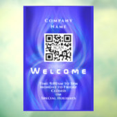 Shop Willkommen QRcode Marine Fensteraufkleber (Blatt 3)