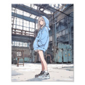 【SHOP&X限定イラスト】JKポスター|寿司娘 GenerativeAI Fotodruck (Vorne)