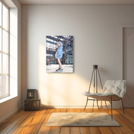 【SHOP&X限定イラスト】JKポスター｜寿司娘 GenerativeAI Fotodruck