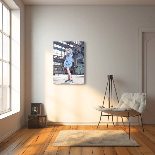 【SHOP&X限定イラスト】JKポスター｜寿司娘 GenerativeAI Fotodruck