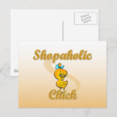 Shopaholic Chick Postkarte (Vorne/Hinten)