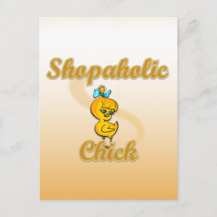 Shopaholic Chick Postkarte