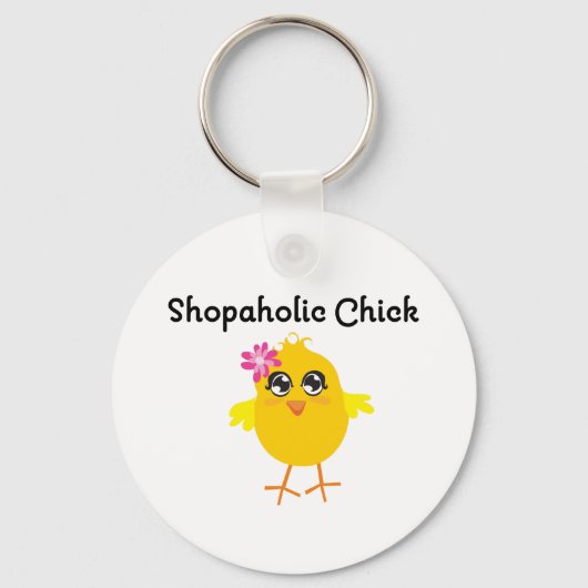 Shopaholic Chick Schlüsselanhänger (Vorderseite)