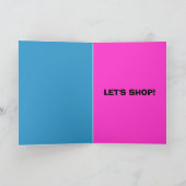 shopaholic Grußkarte Karte (Innenseite)