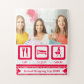 Shopaholic isst Sleep Shop Sake Puzzle (Vertikal)