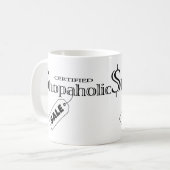 Shopaholic Kaffeetasse (Vorderseite Links)