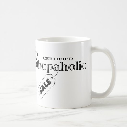 Shopaholic Kaffeetasse (Rechts)
