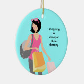 Shopaholic Keramik-Weihnachtsverzierungen Keramikornament (Rechts)