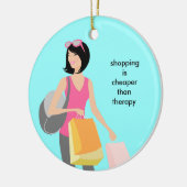Shopaholic Keramik-Weihnachtsverzierungen Keramikornament (Links)