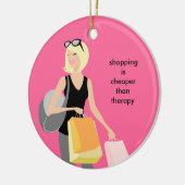 Shopaholic Keramik-Weihnachtsverzierungen Keramikornament (Links)