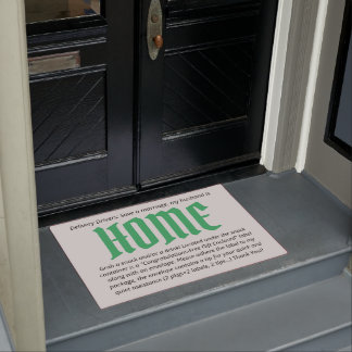 Shopaholic, Liefertreiber Hilfe Doormat Fußmatte