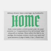 Shopaholic, Liefertreiber Hilfe Doormat Fußmatte (Vorderseite)