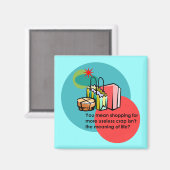 Shopaholic Magnet (Vorderseite/Rückseite)