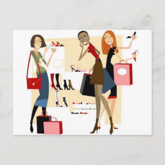 Shopaholic Postkarte