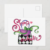 Shopaholic Postkarte (Vorne/Hinten)