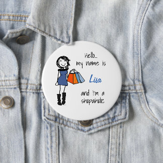 Shopaholic Sisterhood-Abzeichen Button