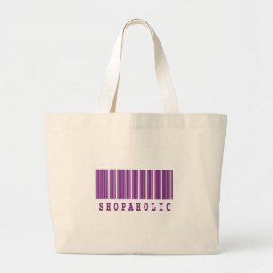 Shopaholische Barcode-Gestaltung Jumbo Stoffbeutel