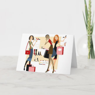 Shopaholische Grußkarten Feiertagskarte