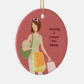 Shopaholische Keramik Weihnachtsschmuck (Rechts)