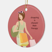 Shopaholische Keramik Weihnachtsschmuck (Links)