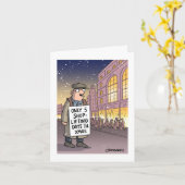 Shoplifting days til Christmas Karte (Gelbe Blume)