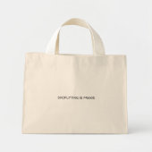 Shoplifting is Praxis Mini Tote Bag Mini Stoffbeutel (Vorne)