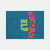 Shopng Elf Christmas Family Matching Group Xmas Sh Fleecedecke (Vorderseite (Horizontal))