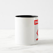 Shopopoly Zweifarbige Tasse (Mittel)