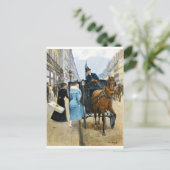 Shopping auf der Rue de la Paix Postkarte (Stehend Vorderseite)