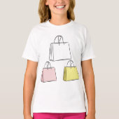 Shopping Bags Girls T - Shirt (Vorderseite)