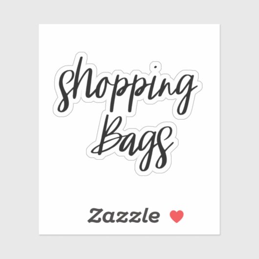 Shopping Bags Speichersticker Aufkleber (Blatt)